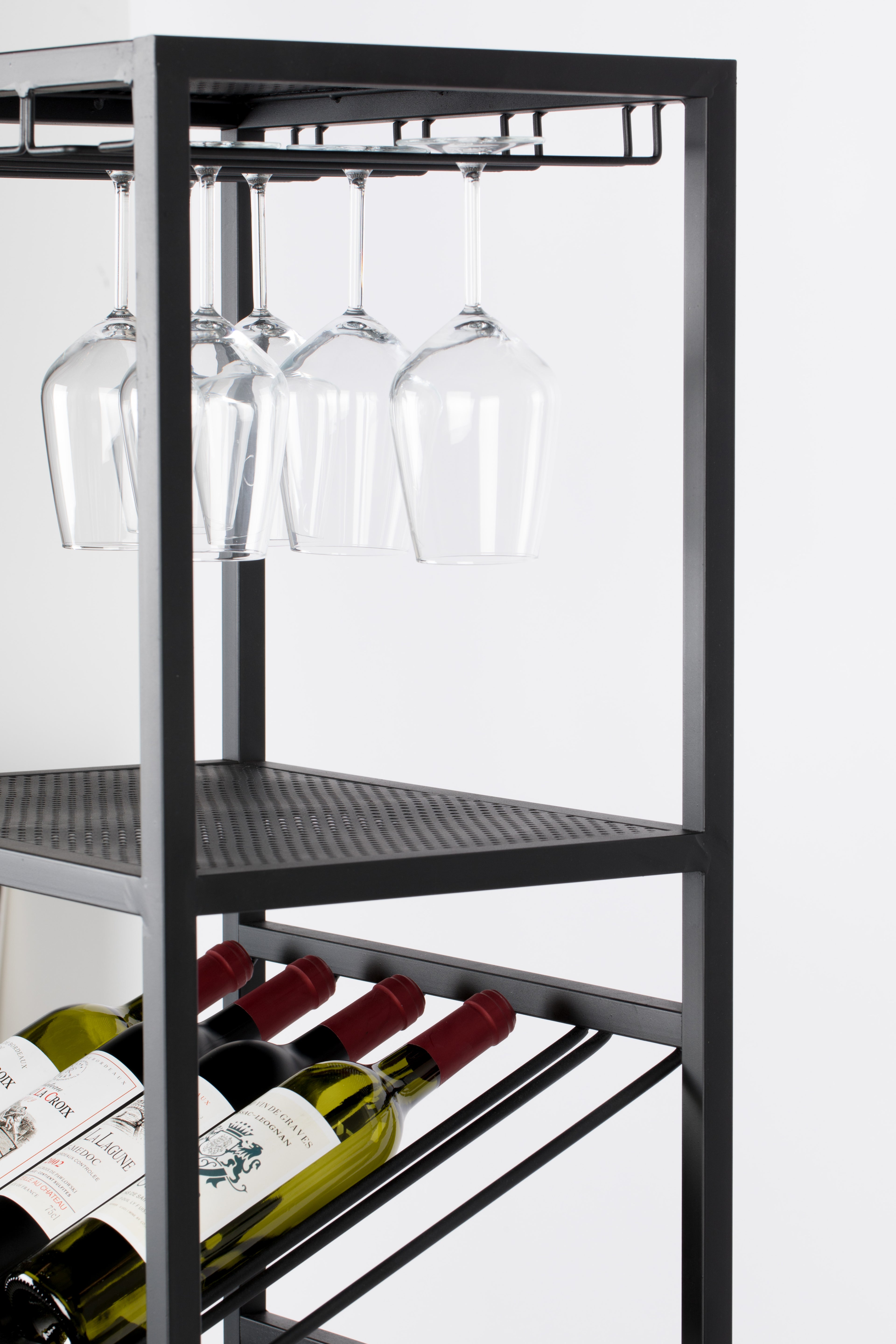 Cantor Shelf S - Wine Cabinet - Iron - Black