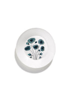Midnight Flowers - 2er-Set Tiefe Teller - M - Bone-China-Porzellan - Anemone Vaniglia