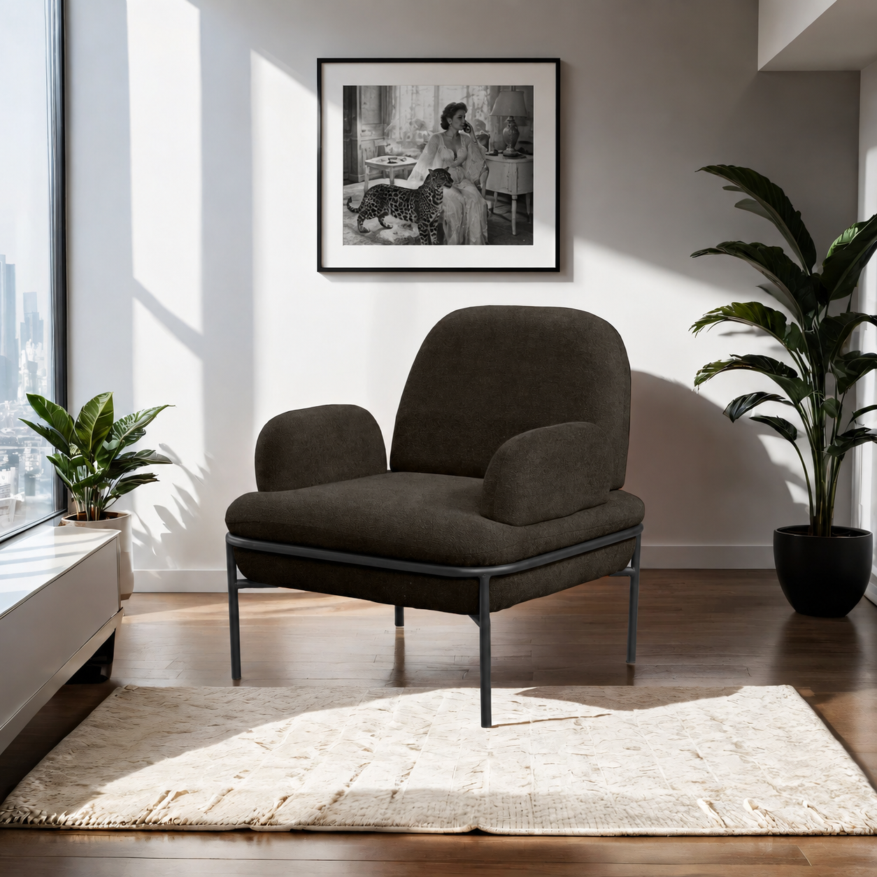 Sillón con Orejas Aster - Antracita