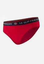 Slip A Vita Alta In Cotone - Rosso