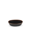 Out Of Lines - Lot De 2 Assiettes Creuses - S - Grès - Noir Brun