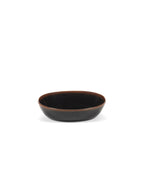Out Of Lines - Lot De 2 Assiettes Creuses - S - Grès - Noir Brun