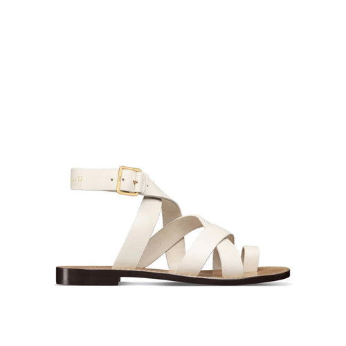 Sandales - Dior Sun Leather Flat - White
