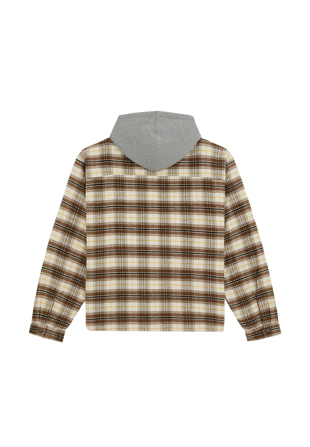 Sobrecamisa de franela con capucha Eustis - Blanco garceta - Hombre