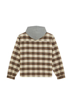 Sobrecamisa de franela con capucha Eustis - Blanco garceta - Hombre