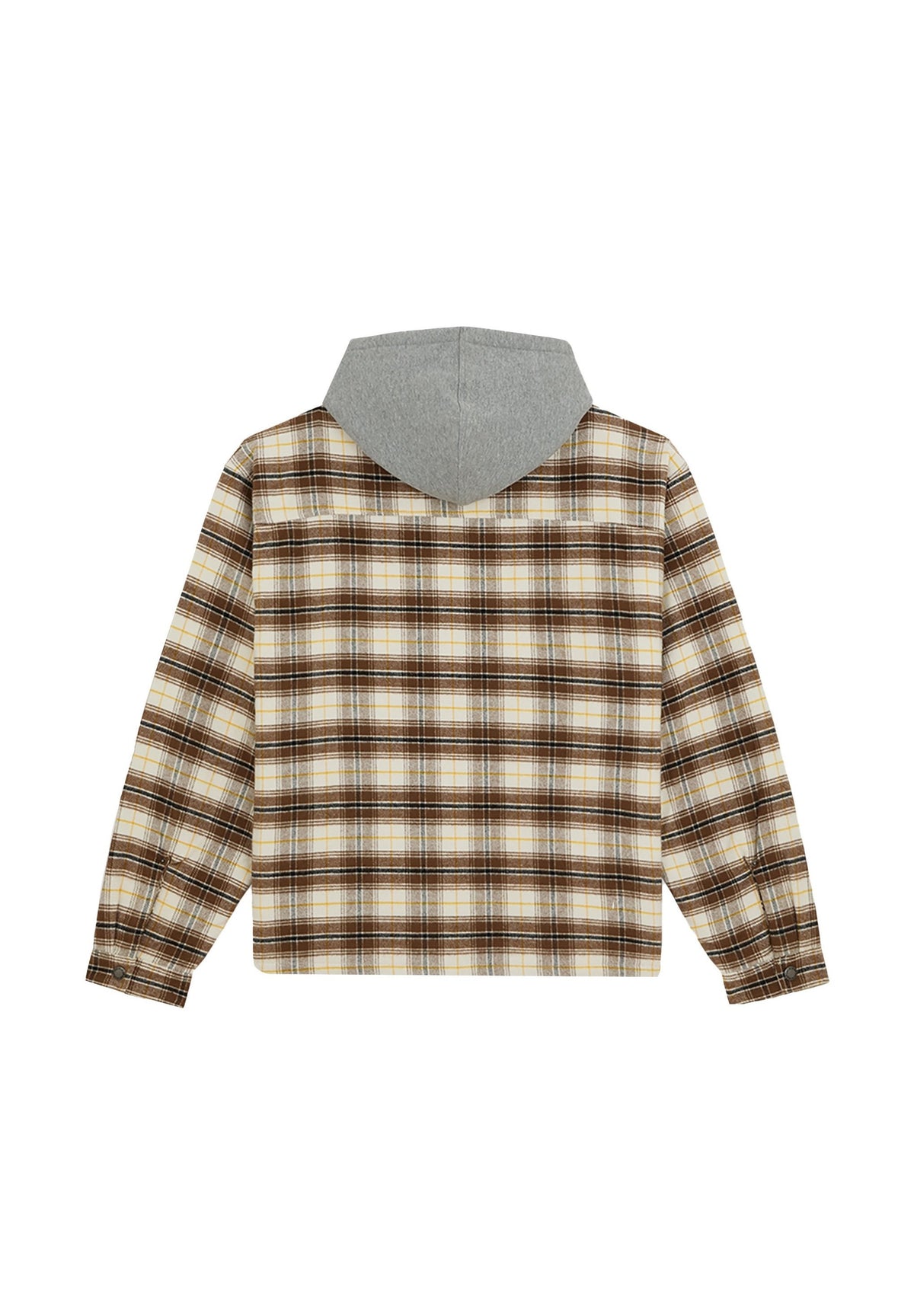 Sobrecamisa de franela con capucha Eustis - Blanco garceta - Hombre