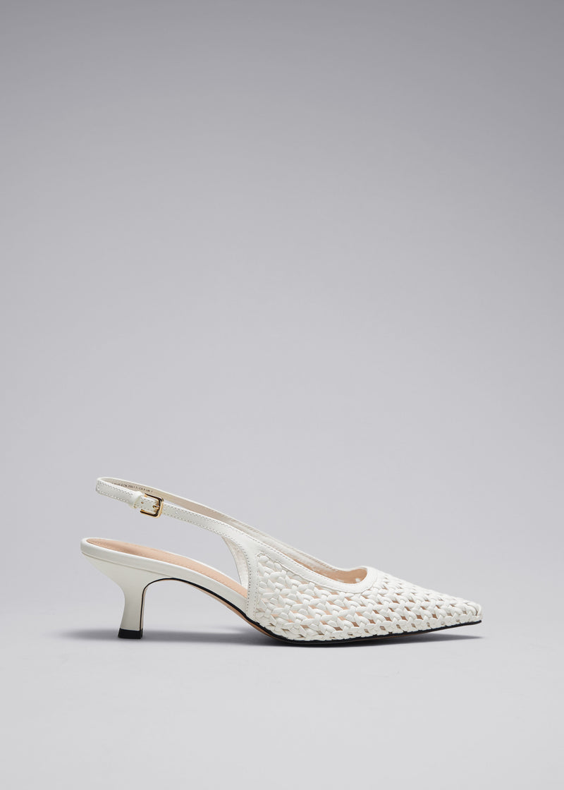 Shoes Helmi Pump Leather - White - Women