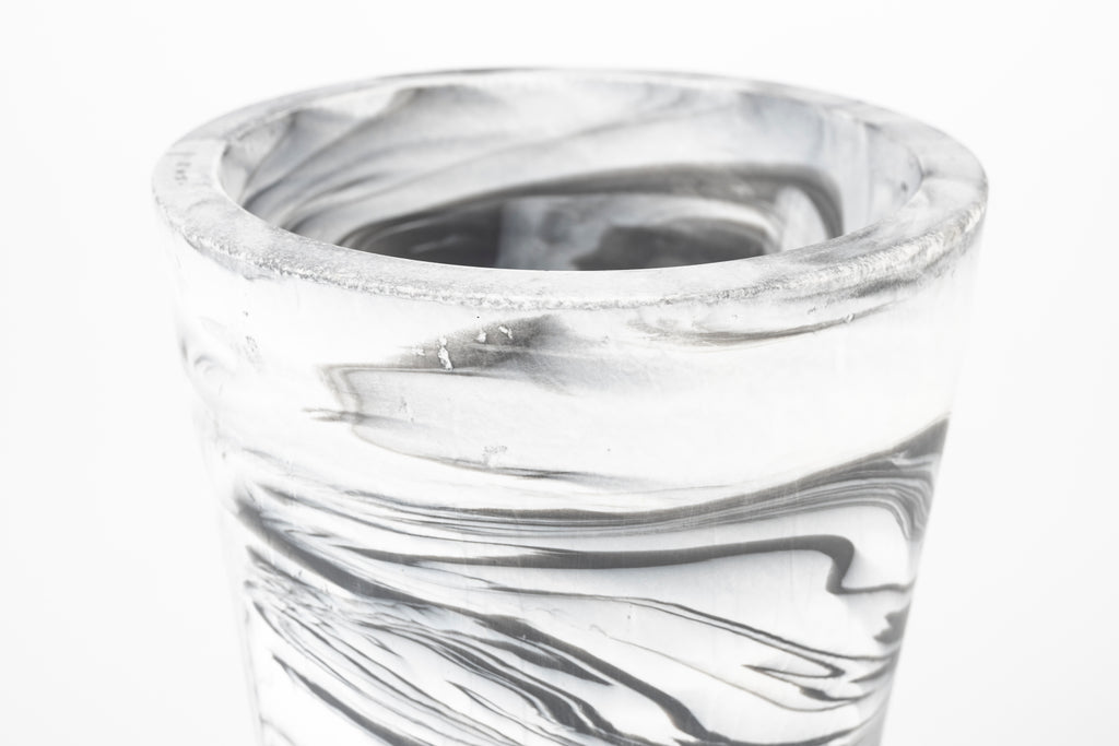 Conic M - Vase - Resin - Black/White/Grey