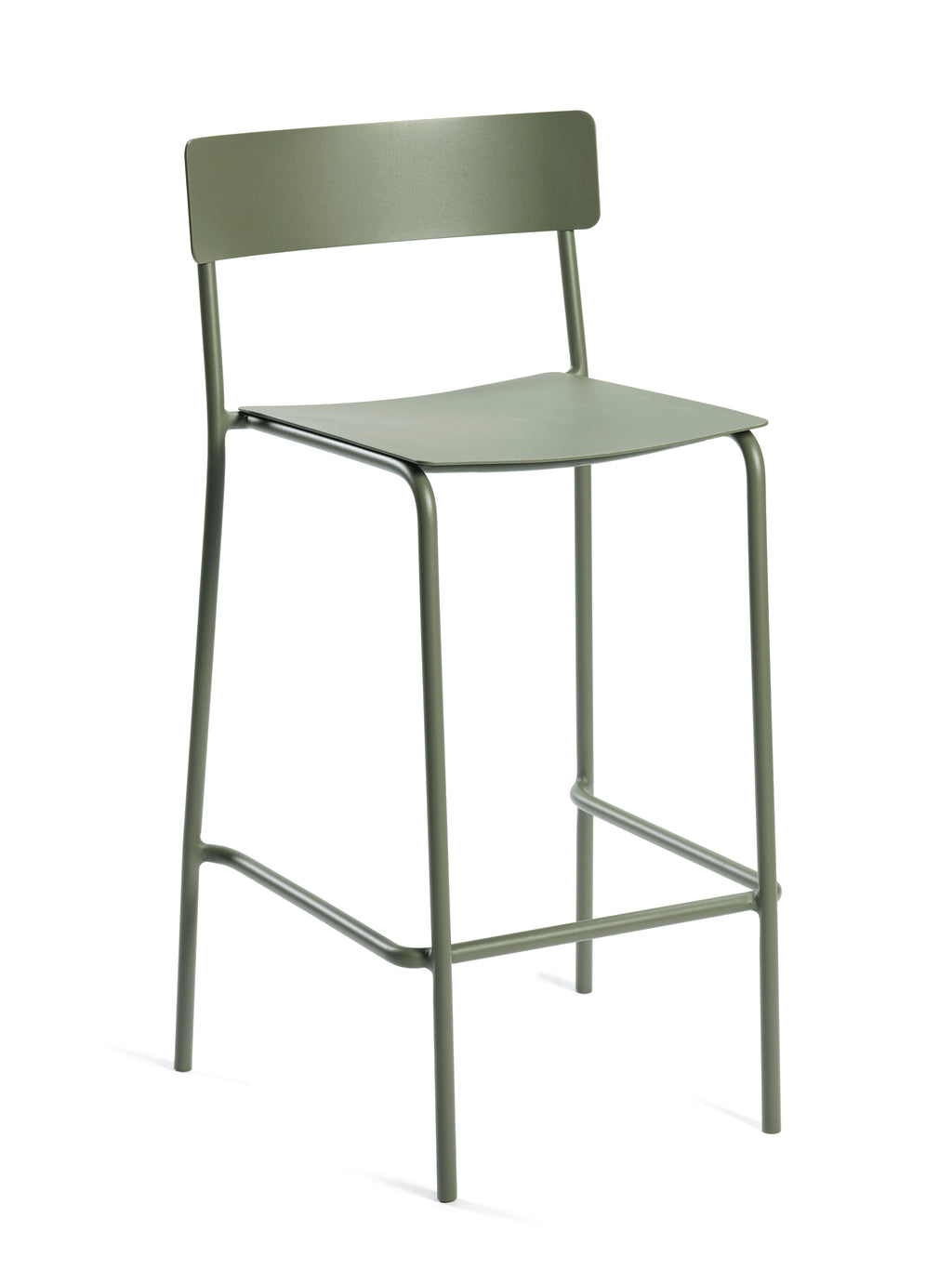 August - Tabouret De Bar - Aluminium - Vert