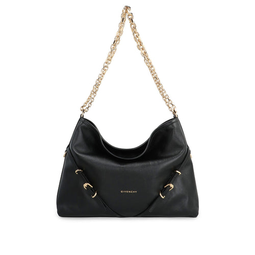 Bolso de hombro con cadena Voyou mediano de Givenchy - Mujeres - Negro