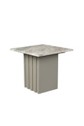Clayton - Side Table - Solid Marble - Green/Grey