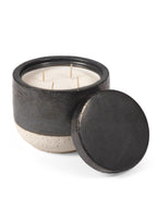 Candles Burning Wood - Bougie D'ambiance - L - Cire De Soja Et Paraffine - Titane