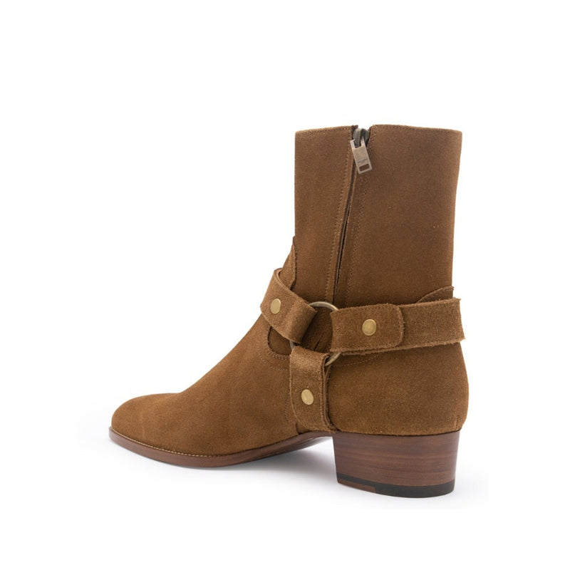 Bottes - Saint Laurent Wyatt Harness Ankle  - Brown