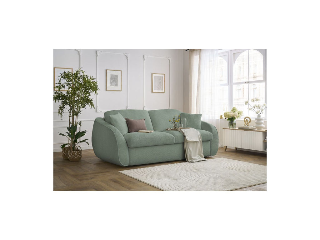 Cezanne - Straight Sofa Bed with Express Opening - Bouclé Fabric