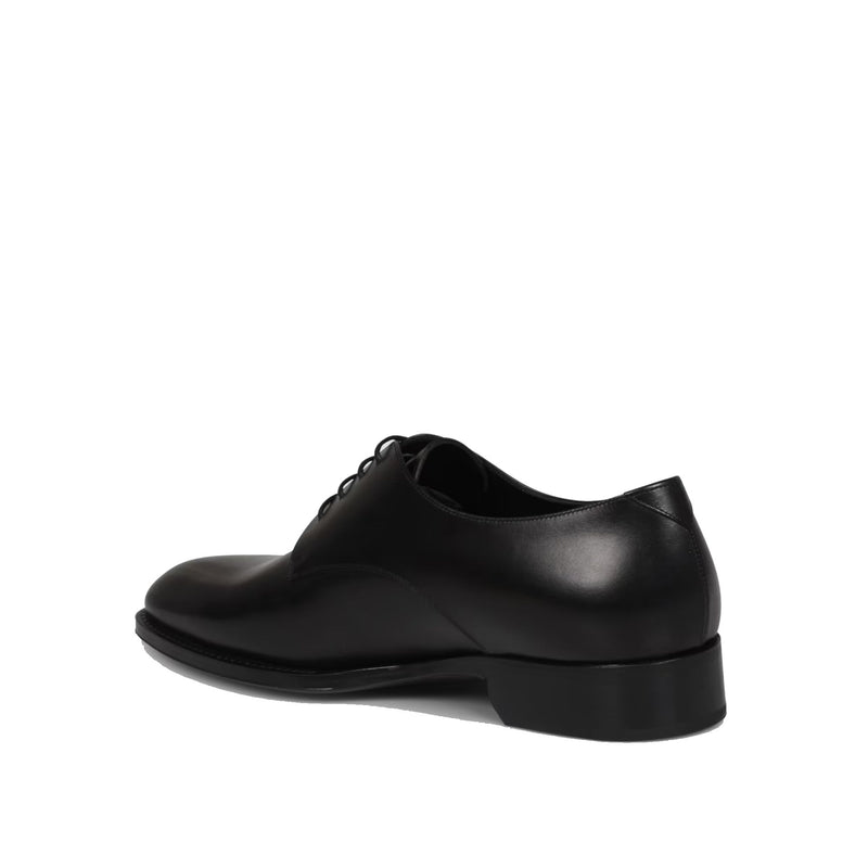 Derbies - Saint Laurent Adrien Leather - Black