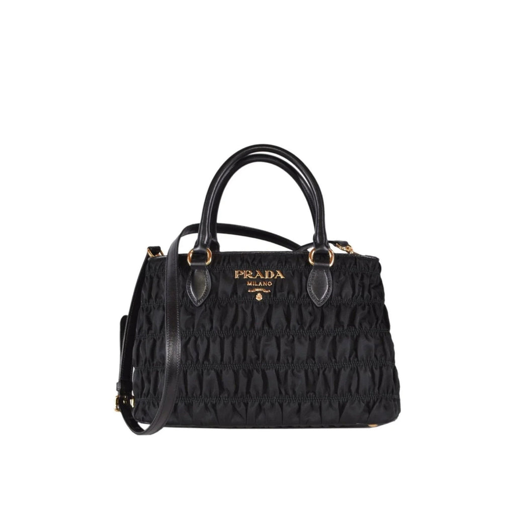 Prada - Gaufre Nylon Handbag - Women - Black