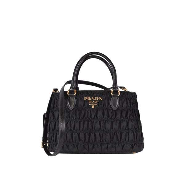 Prada - Gaufre Nylon Handbag - Women - Black