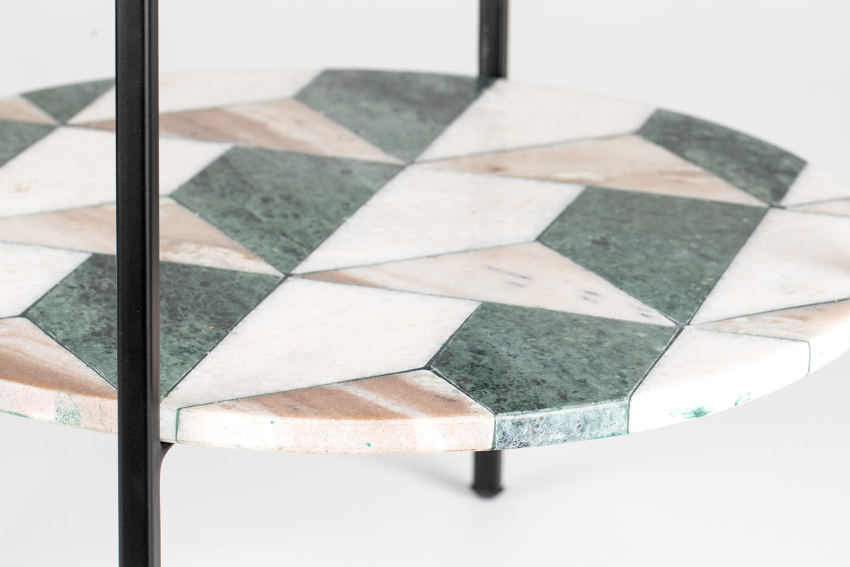 Another Marble - Table d'appoint - Aluminium - Beige