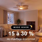 Dahlia eikenkleur | Plafondventilator – Ø 109 cm