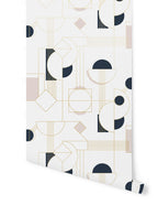 Rouleau Papier Peint Daisy - Rose Doré