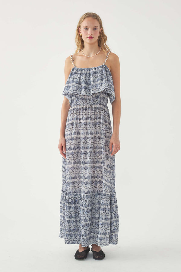 Dalia Long Dress - Blue