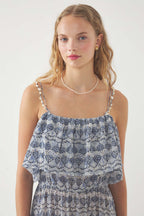 Robe Longue Dalia - Bleu