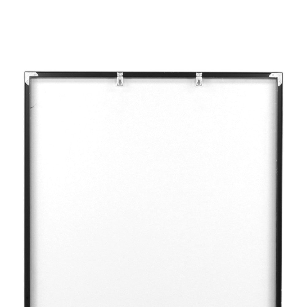 Dalton - Rectangular Mirror - Aluminium - Black