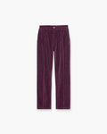 Dandy Purple Velour Trousers - Purple