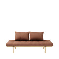Pace - Daybed - Bois Naturel Et Tissu - Marron Argile