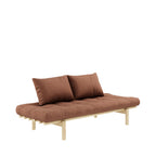 Pace - Daybed - Bois Naturel Et Tissu - Marron Argile