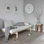 Pace - Daybed - Bois Naturel Et Tissu - Marron Argile