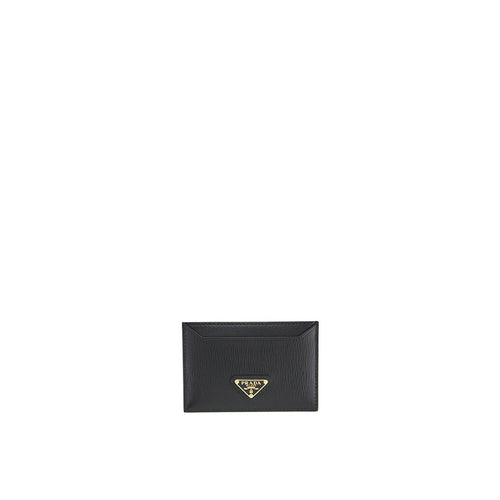 Prada - Leather Cad Holder - Black