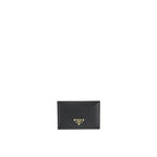 Prada - Tarjetero de piel - Mujeres - Negro