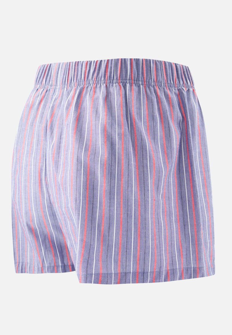 Caleçon À Rayures Tricolores En Coton - Jacques Rayures Tricolores