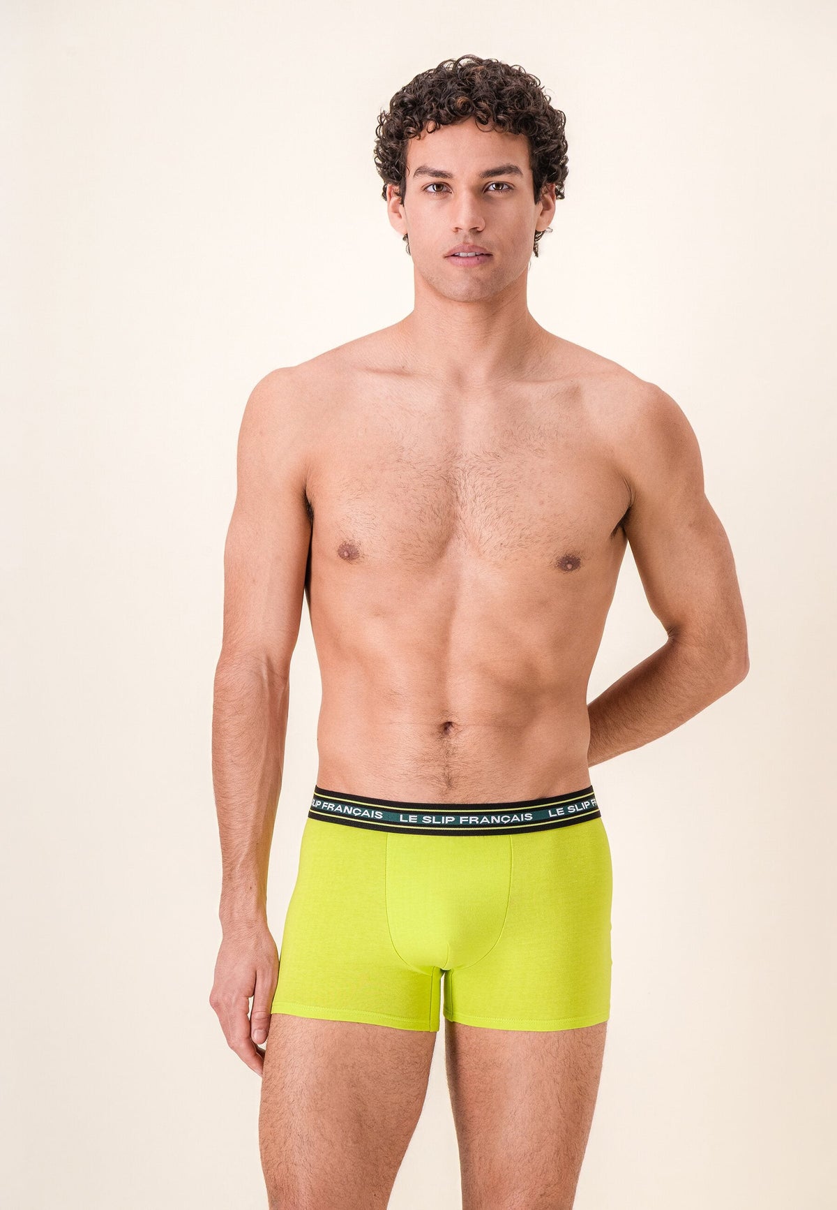 Boxer Redoutable En Coton - Jaune Anis