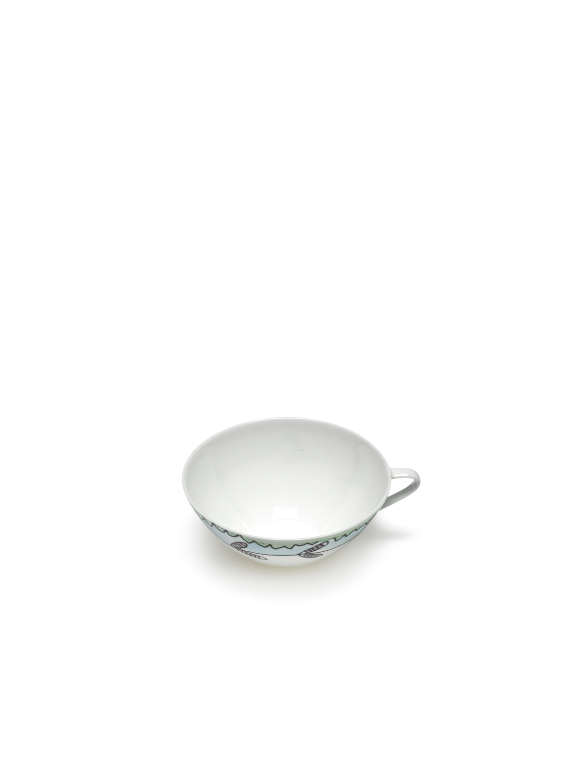 Midnight Flowers - Lot De 2 Tasses À Café Basses - Porcelaine Bone China - Blossom Milk