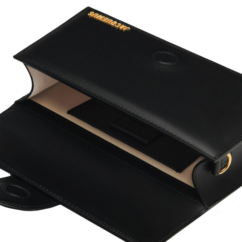 Sac Jacquemus Le Grand Bambino - Gold Logo - Femme - Black