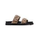 Double Buckle Sandals Biscotto - Lachoix