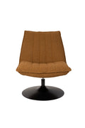 Jax Bouclé - Lounge Armchair - Fabric - Ochre/Brown