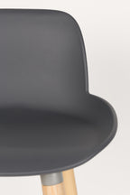 Albert Kuip 65 Cm - Bar & Counter Stool - Polypropylene Plastic - Dark Gray
