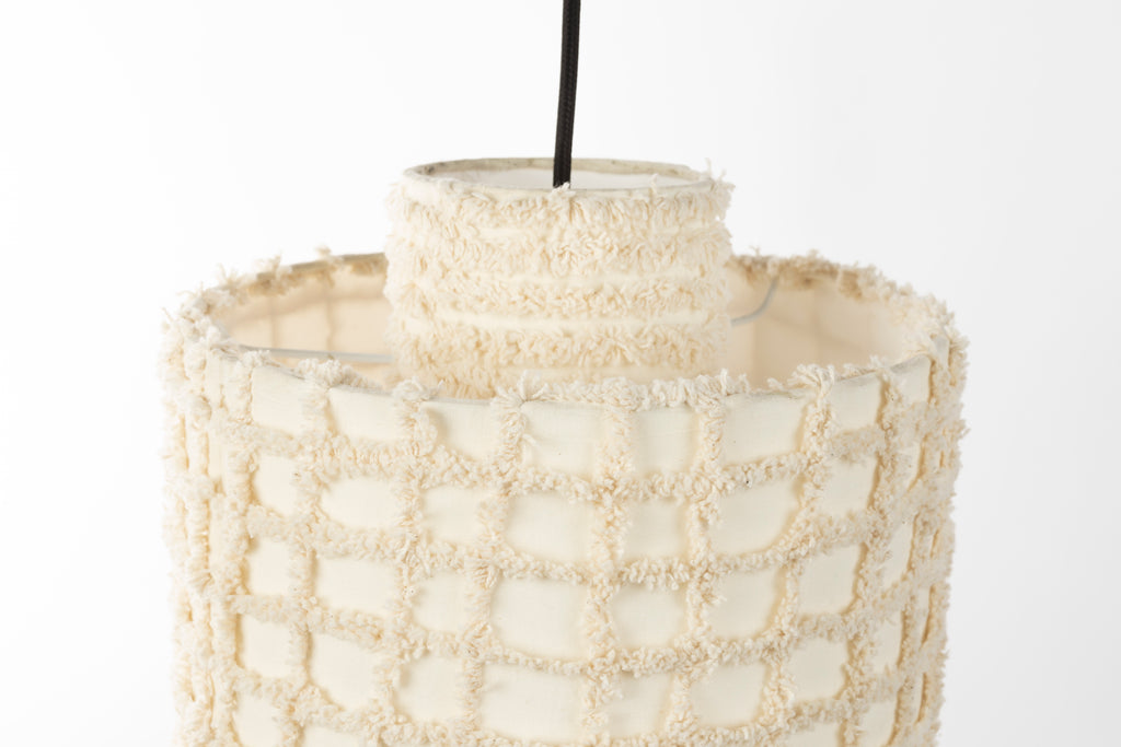Arjun Large - Pendant light - Cotton - Beige
