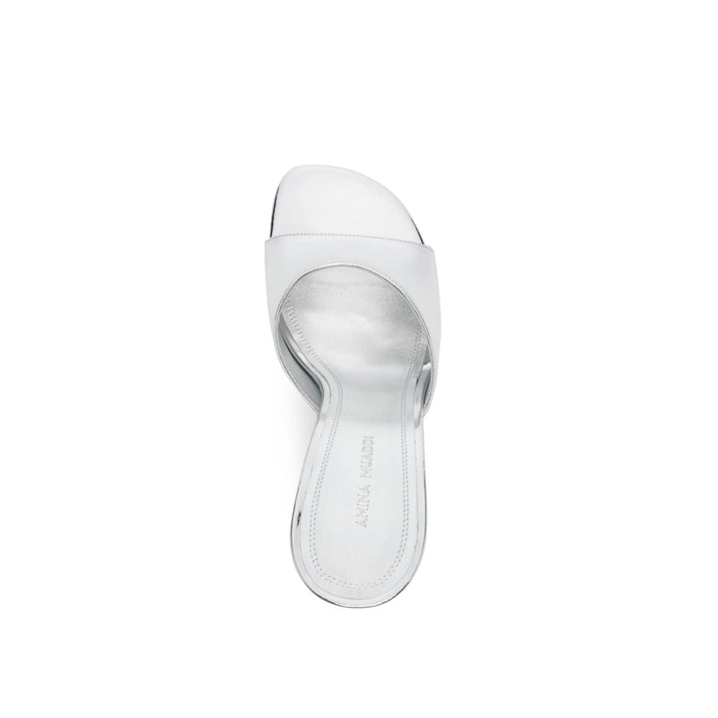 Mules - Amina Muaddi Brigitte 95 Mirror - Silver