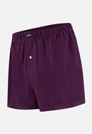 Caleçon Prune En Jersey De Coton - Fredo Prune