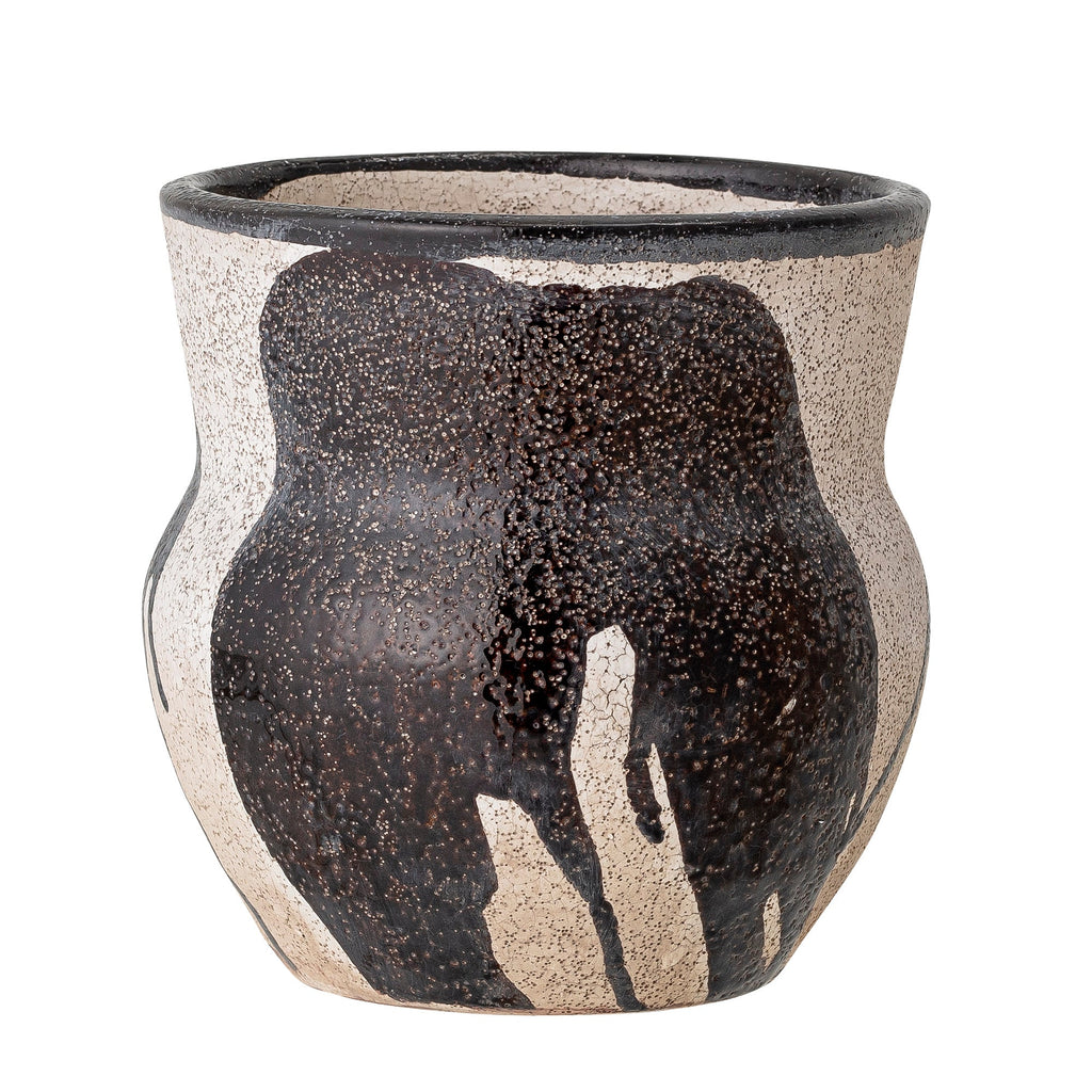 Nala - Set of 6 Plant Pot Covers - Black - Terracotta