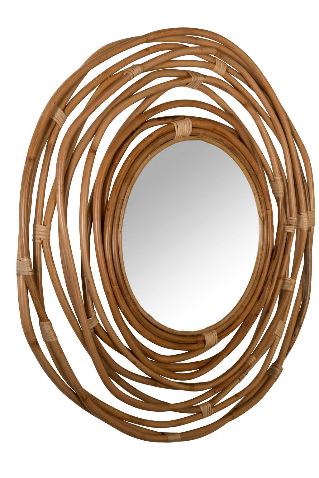 Kubu - Mirror - Rattan - Brown