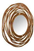 Kubu - Mirror - Rattan - Brown