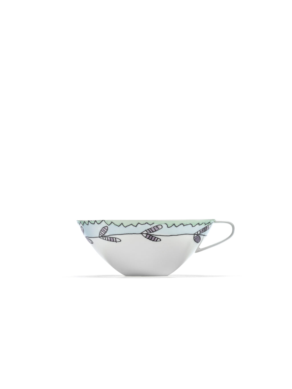 Midnight Flowers - Lot De 2 Tasses À Thé - Porcelaine Bone China - Blossom Milk