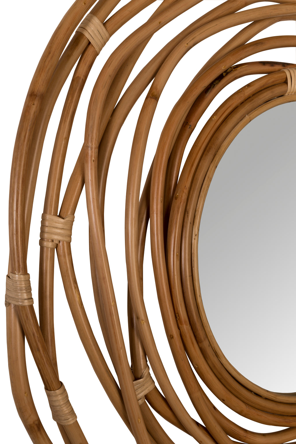 Kubu - Mirror - Rattan - Brown