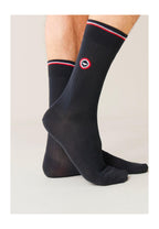 Chaussettes Mi-Hautes Nessy En Fil D'Écosse - Anthracite