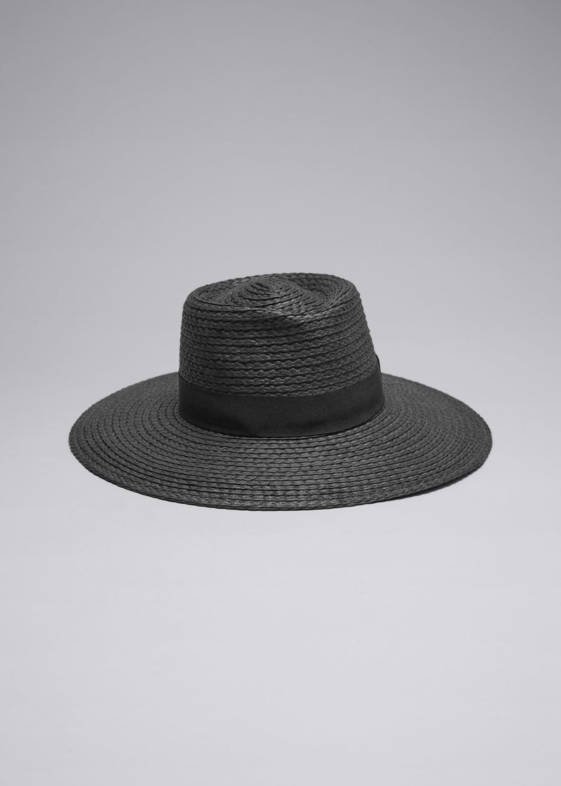 Hat St Oppli Straw Hat - Black - Women